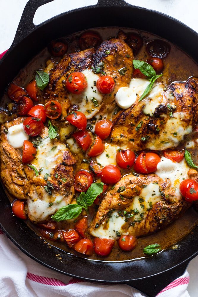 Poulet au basilic et balsamique